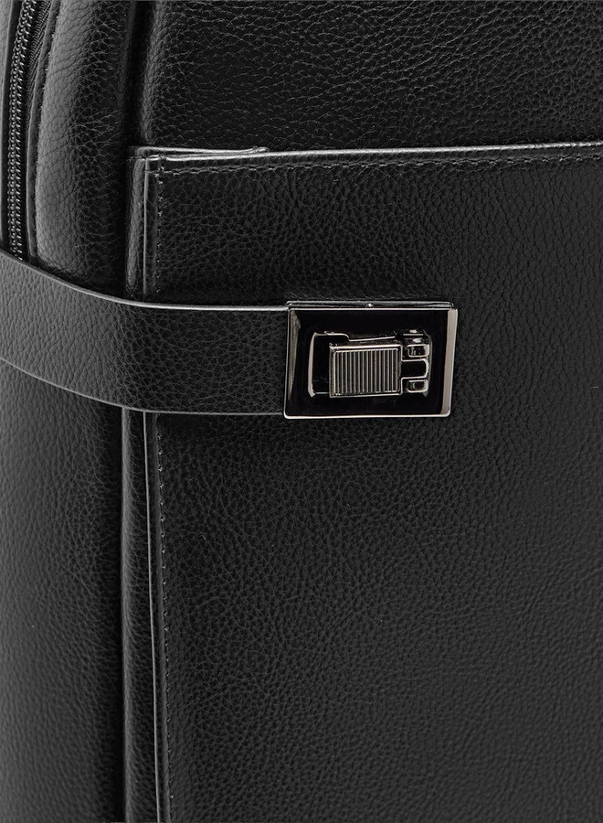 DUCHINI BLACK Backpack With Adjustable Straps for Men | Best Price UAE